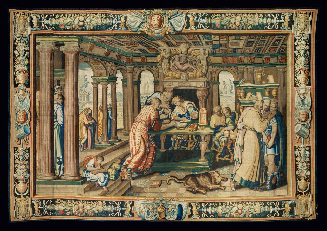 Tapeçaria "História de Artemísia", Paris ... de Antoine Caron
