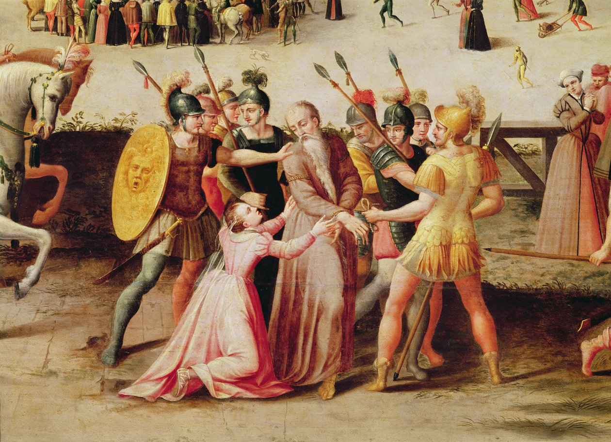A prisão de Sir Thomas More em 1535 (detalhe de 40437) de Antoine Caron