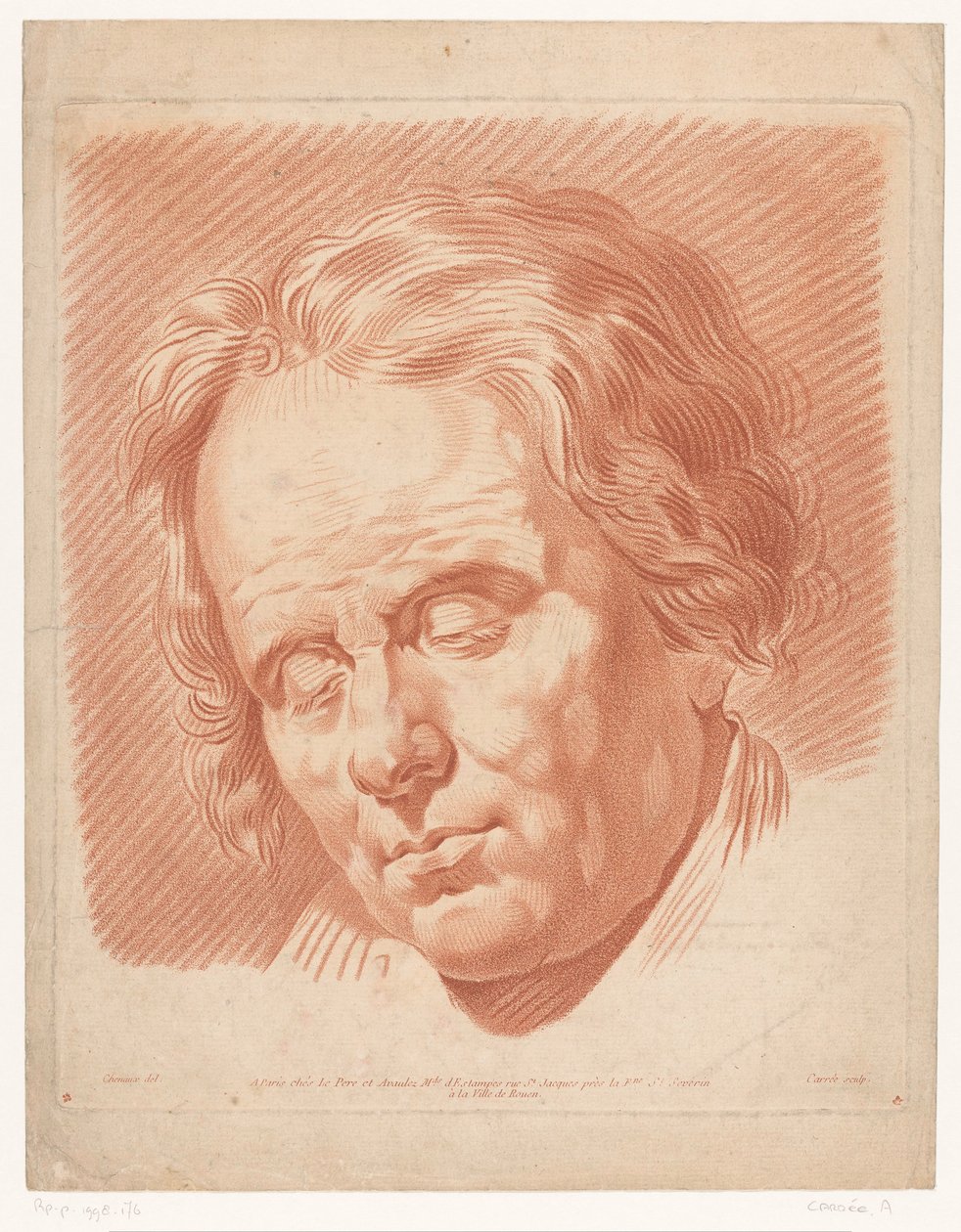 cabeça masculina de Antoine Carree