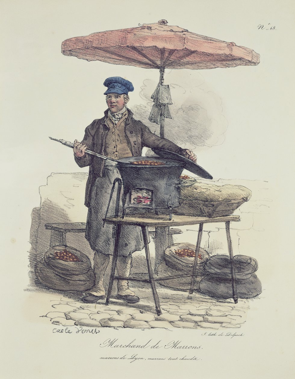 Vendedor de castanhas de Antoine Charles Horace Vernet
