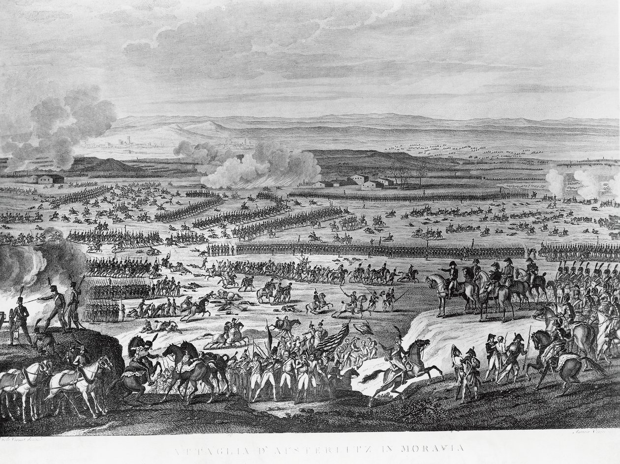 Lados opostos durante a Batalha de Austerlitz, 2 de dezembro de Antoine Charles Horace Vernet