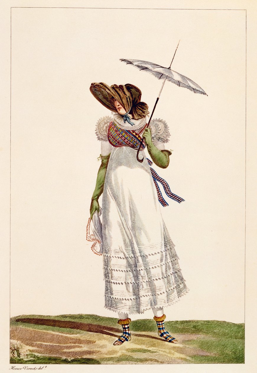 Um vestido de verão feminino, 1779 de Antoine Charles Horace Vernet