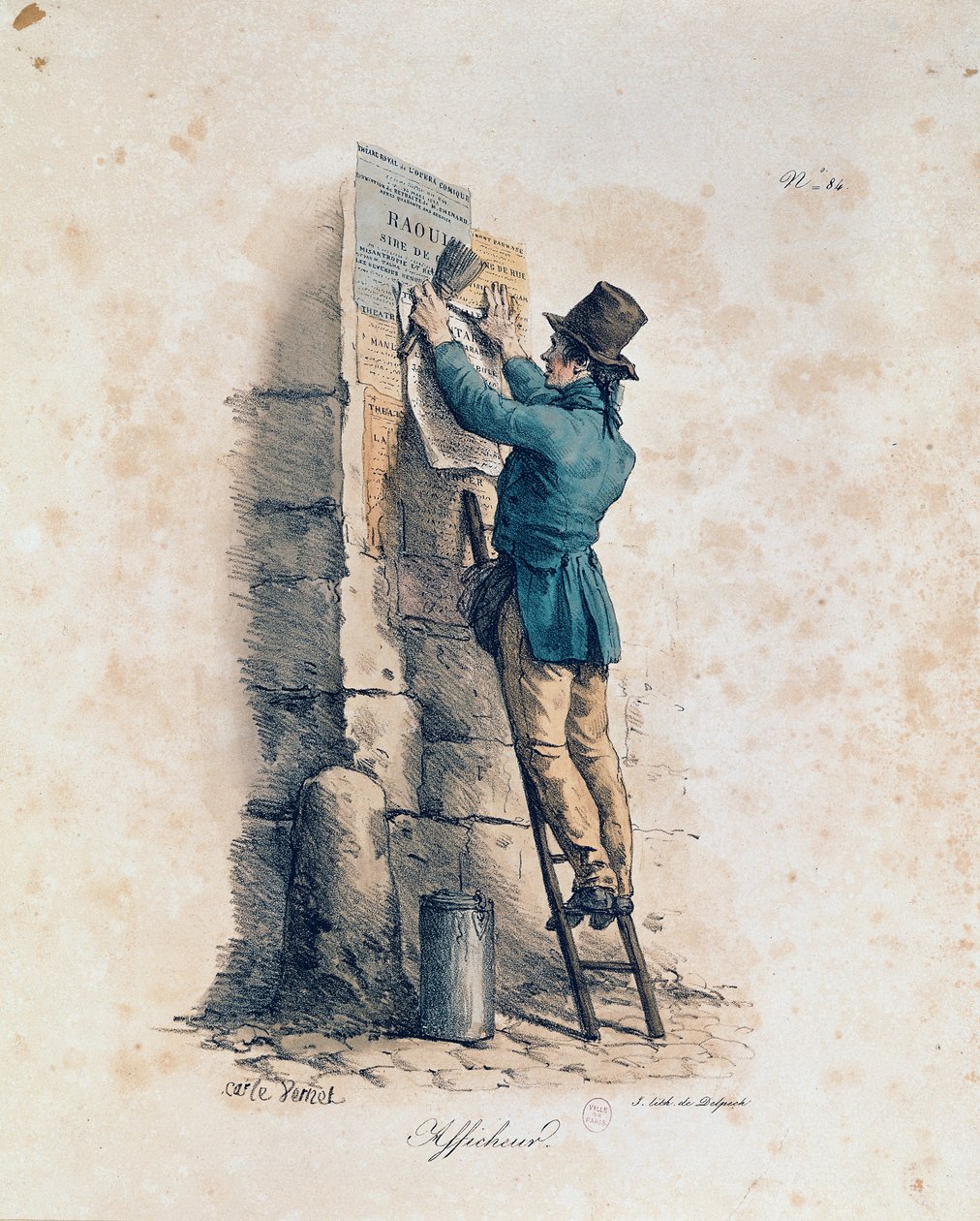 Billposter de Antoine Charles Horace Vernet