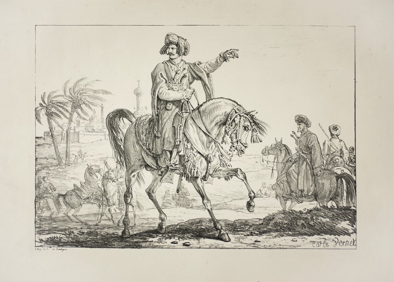 Chefe Mameluco, c.1817 de Antoine Charles Horace Vernet