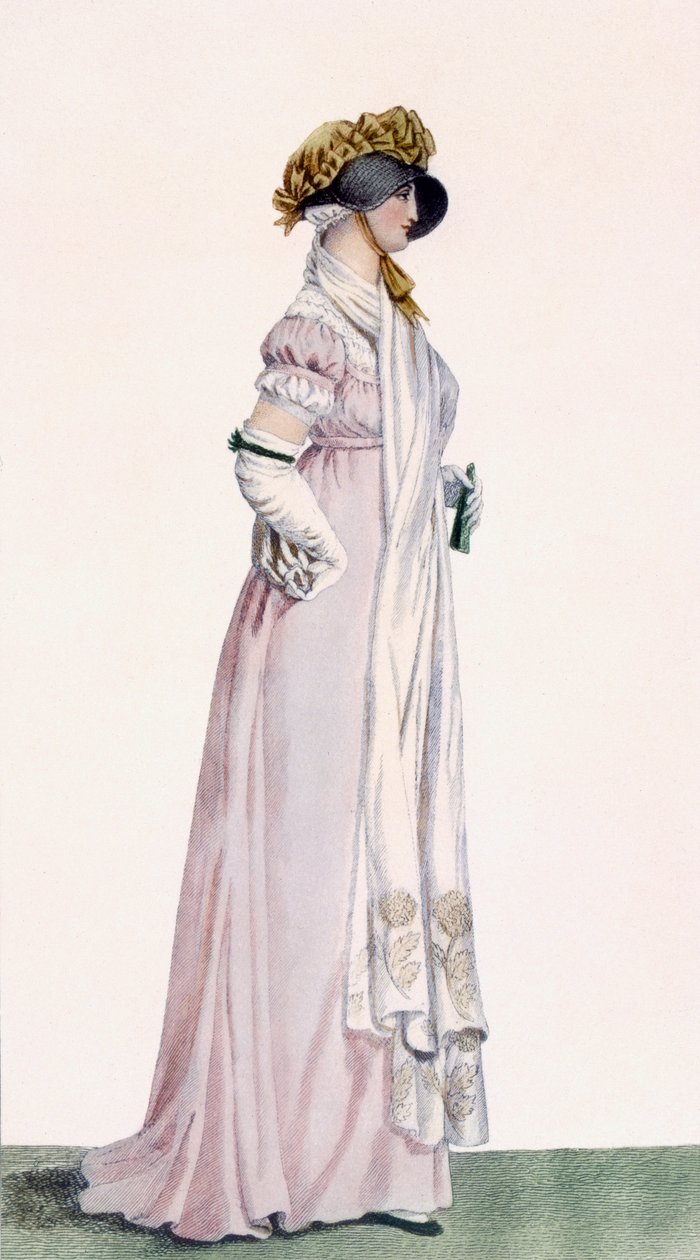 Vestido Ladies Promenade, ilustração de &39;Journal des Dames e des Modes&39;, 1804 de Antoine Charles Horace Vernet