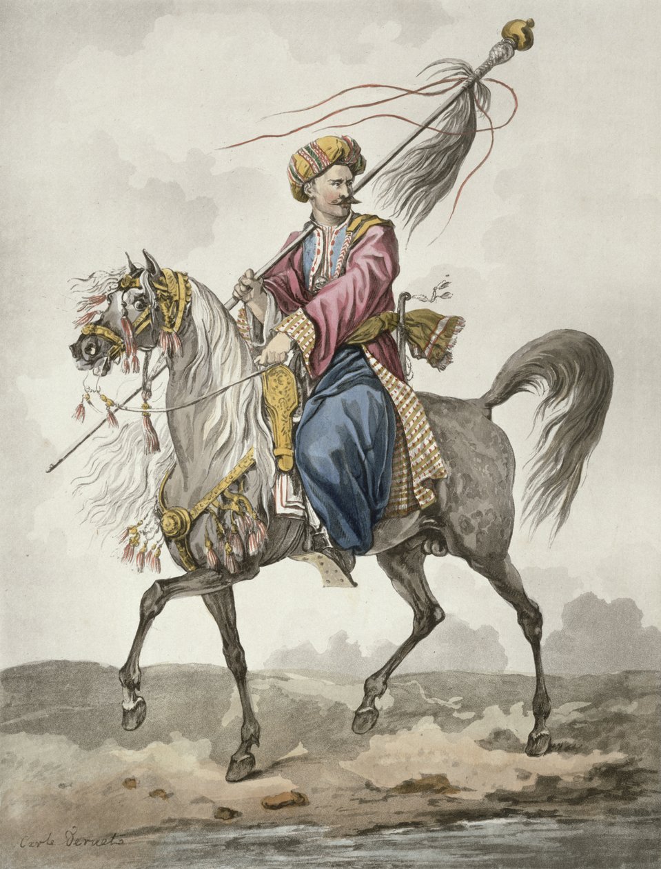 Portador padrão Mameluck de Antoine Charles Horace Vernet