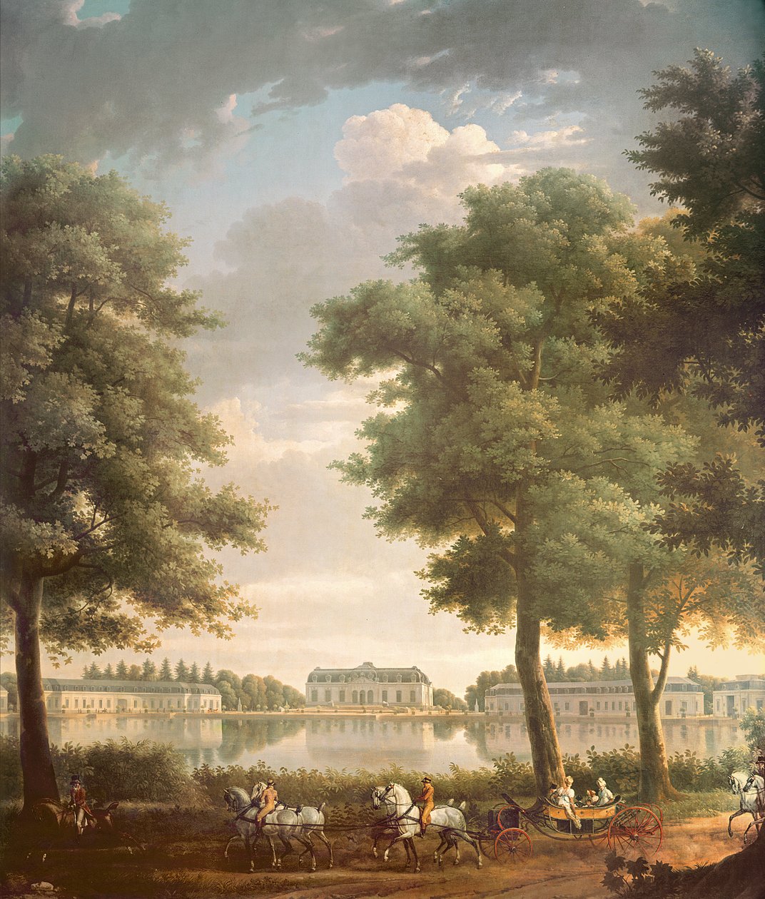 Castelo Benrath, 1806 de Antoine Charles Horace Vernet