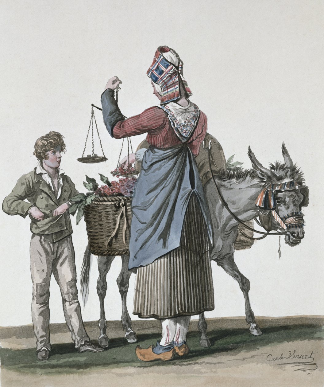 O vendedor de cereja de Antoine Charles Horace Vernet