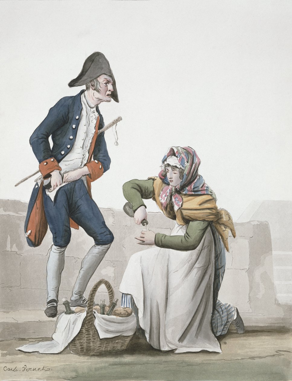 O vendedor de conhaque de Antoine Charles Horace Vernet