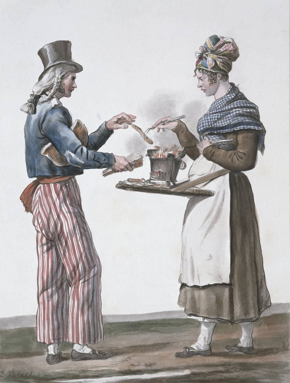 O vendedor de salsicha de Antoine Charles Horace Vernet
