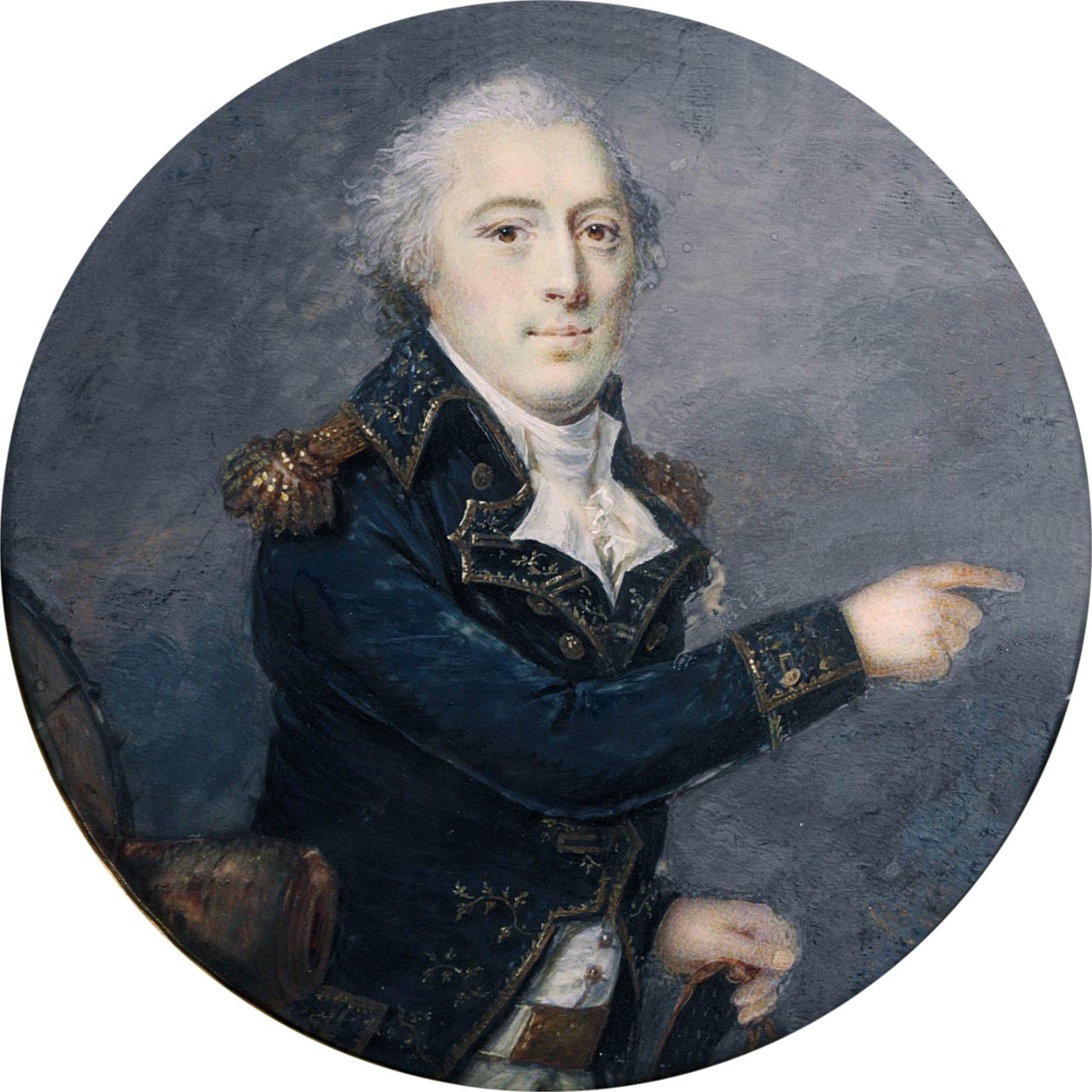 General Barão de Thouvenot (1757-1817) por Antoine-Claude Fleury (fl. 1790-1822) de Antoine Claude Fleury