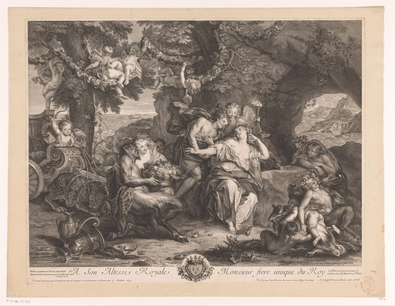 Baco e Ariadne de Antoine Coypel