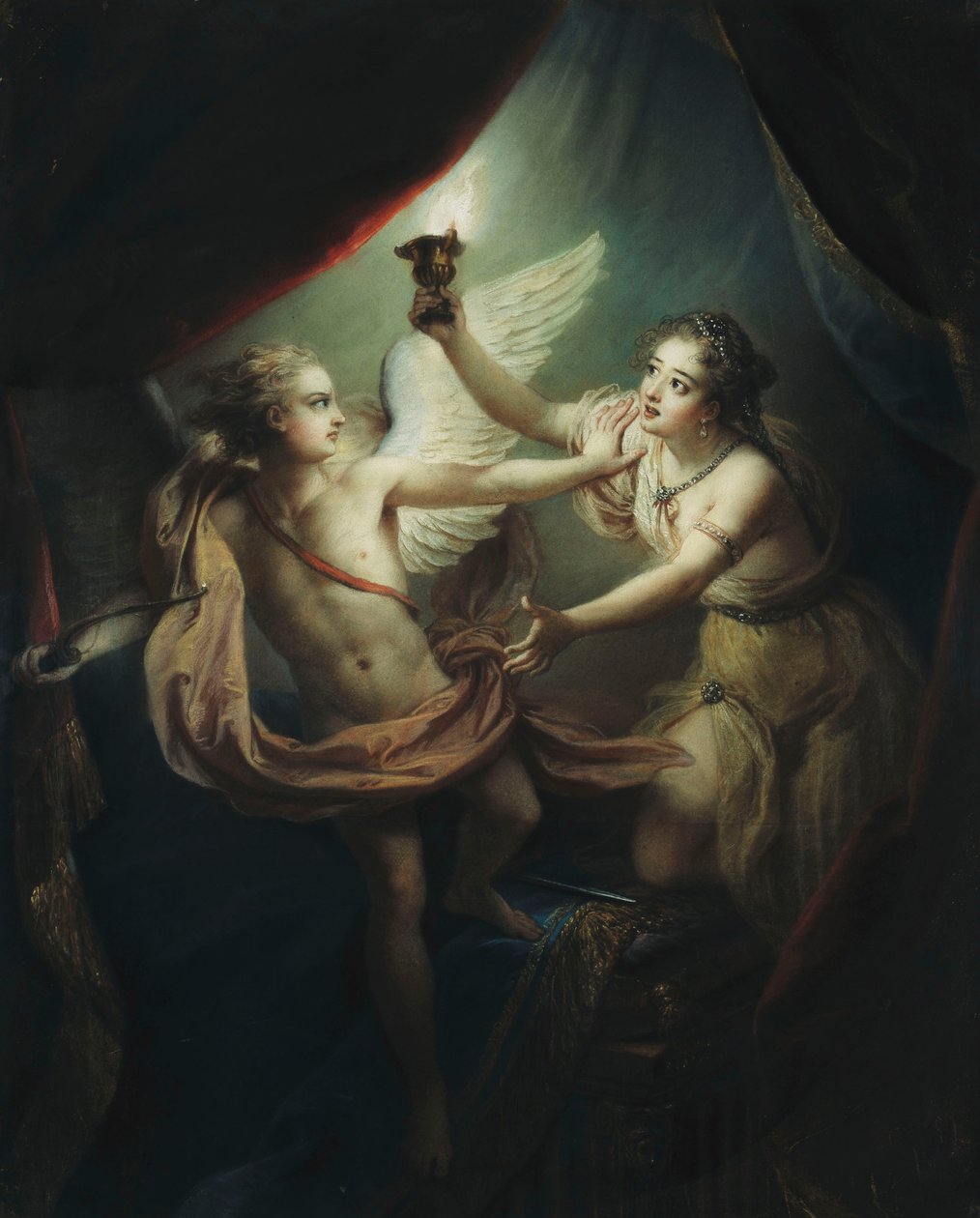 Cupido que abandona a psique, 1736 de Antoine Coypel