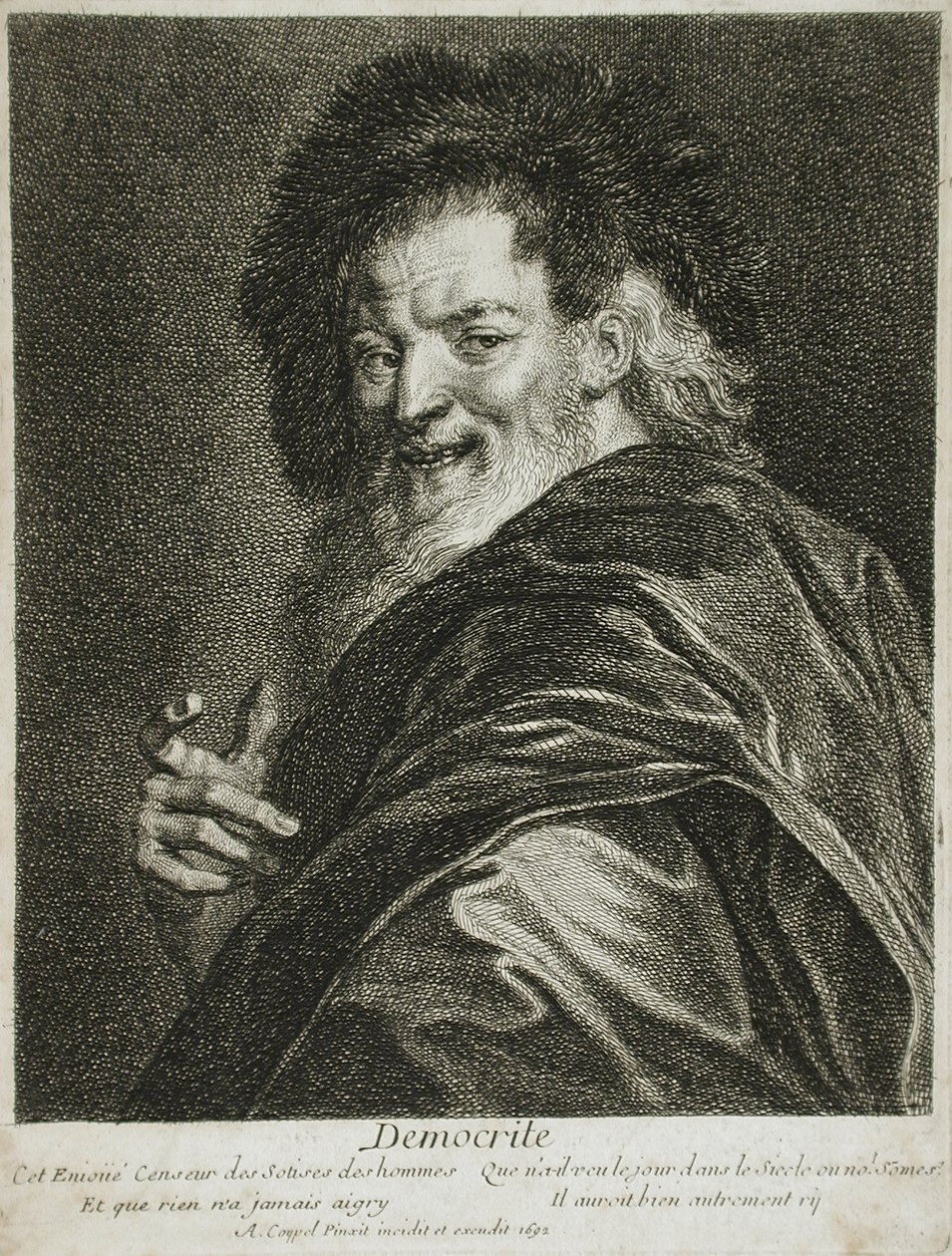 Demócrito de Antoine Coypel