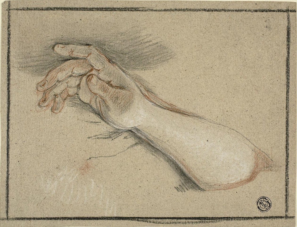 Mão e antebraço de Antoine Coypel