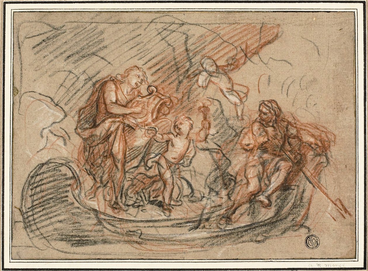 Orfeu no Rio Estige de Antoine Coypel
