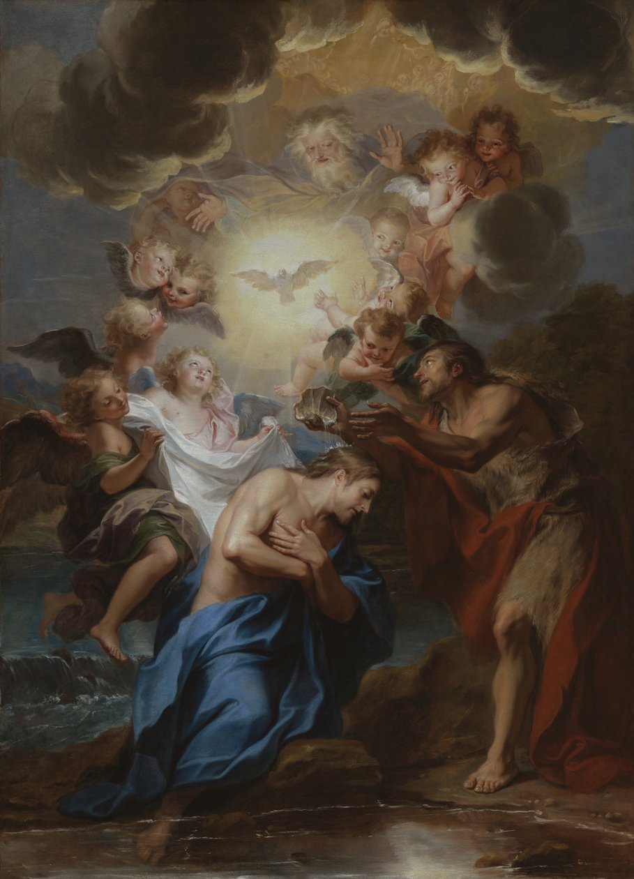 O Batismo de Cristo de Antoine Coypel