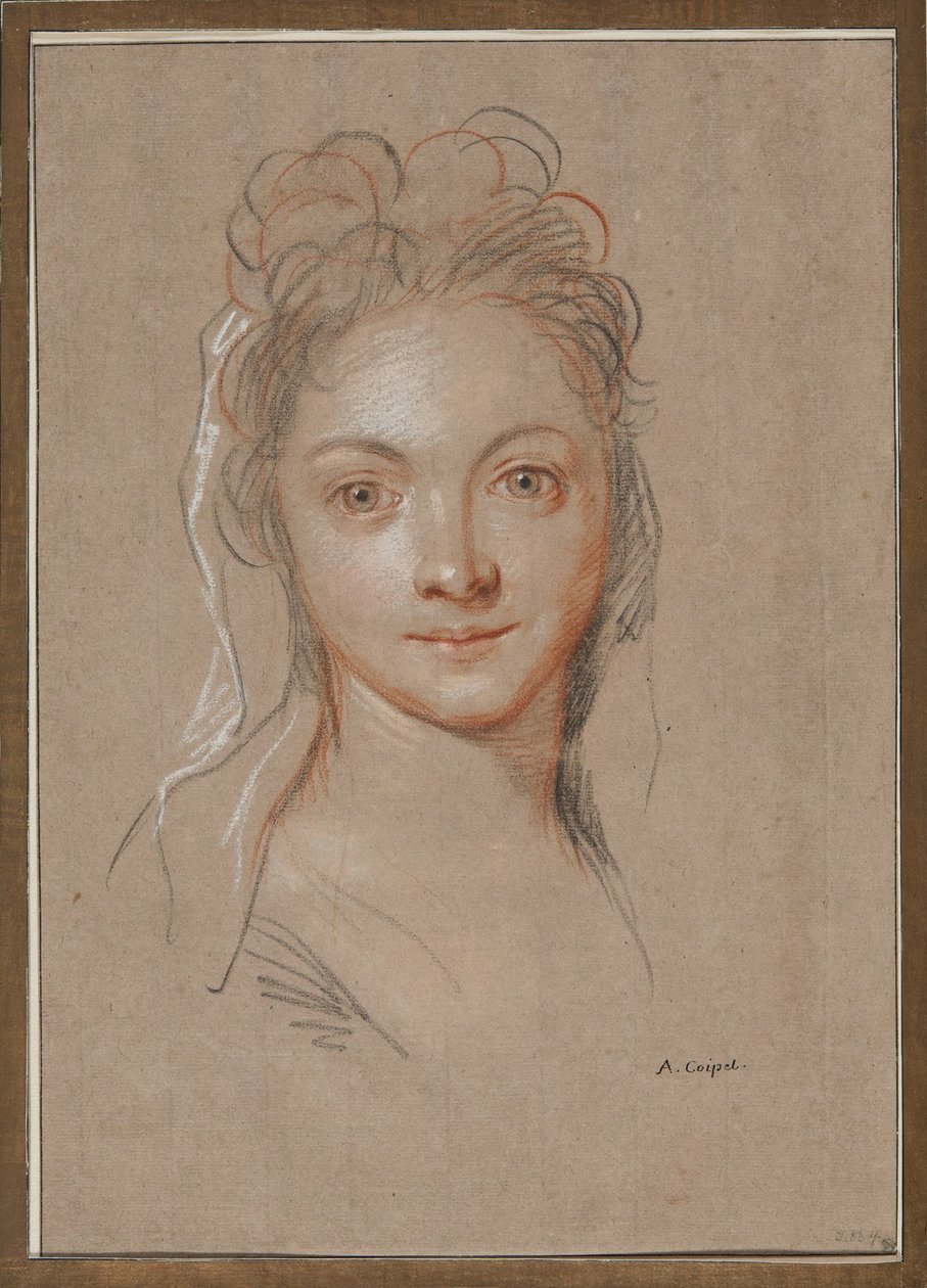 Jovem mulher de frente de Antoine Coypel