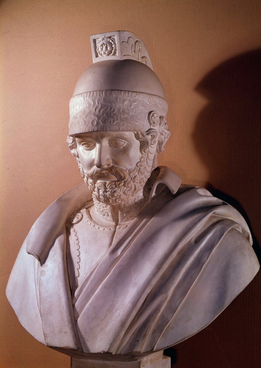 Retrato de Jacques Christophe Coquille dit General Dugommier (1736-1794)" Escultura de Antoine Denis Chaudet (1763-1810) Sol. 0,90 m Versailles, musee du chateau de Antoine Denis Chaudet