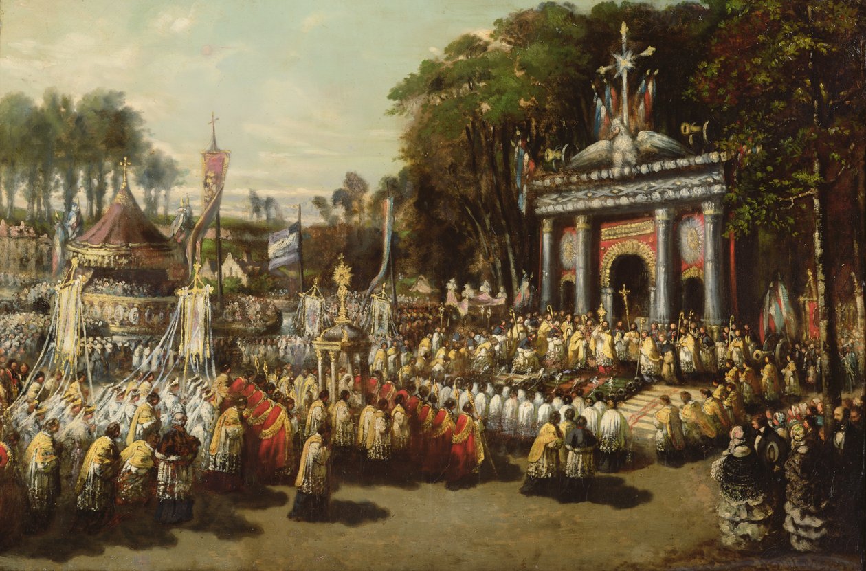 Procissão do Santíssimo Sacramento, 1855 de Antoine Detrez