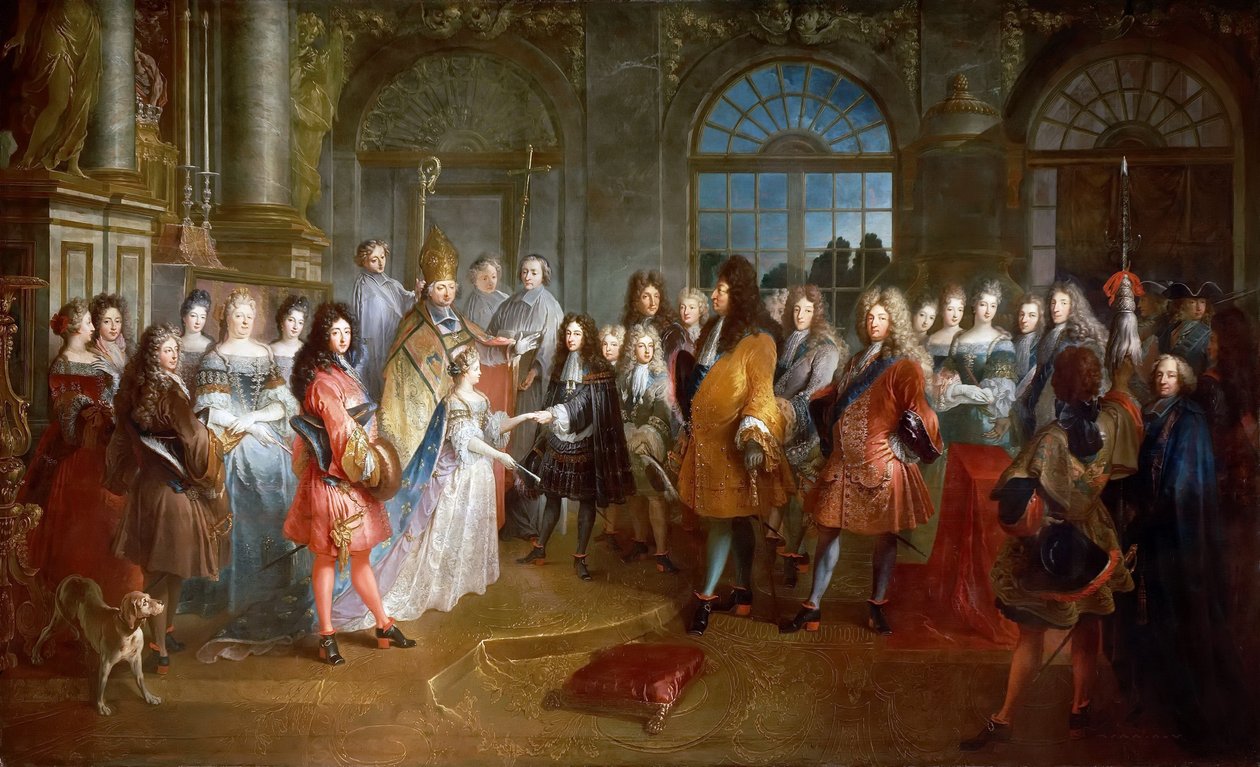 Casamento de Luís da França, Duque da Borgonha e Marie Adelaide da Sabóia, 7 de dezembro de 1697 de Antoine Dieu