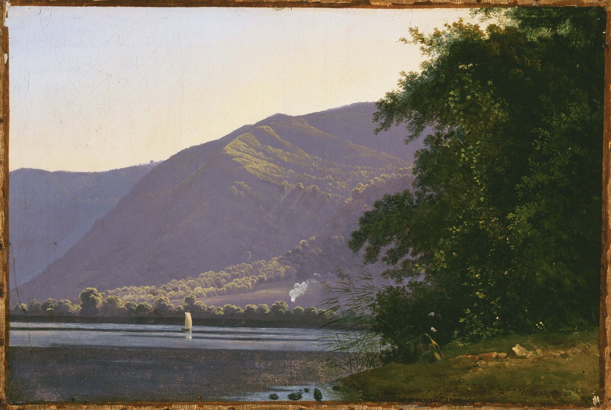 Vista do Lago Nemi de Antoine Fèlix Boisselier