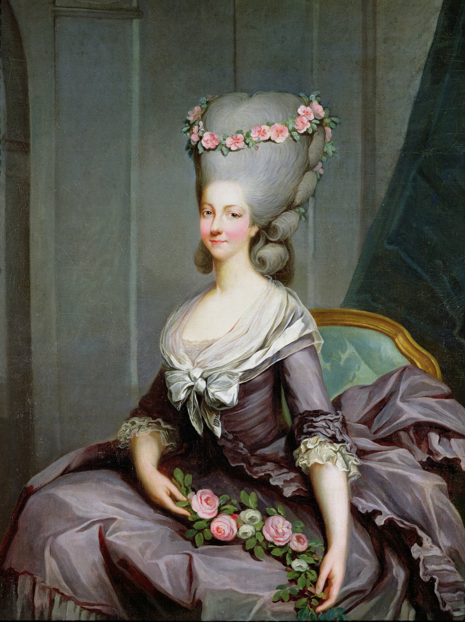 Marie-Therese de Savoie-Carignan (1749-92) Princesa de Lamballe (óleo sobre tela) de Antoine François Callet