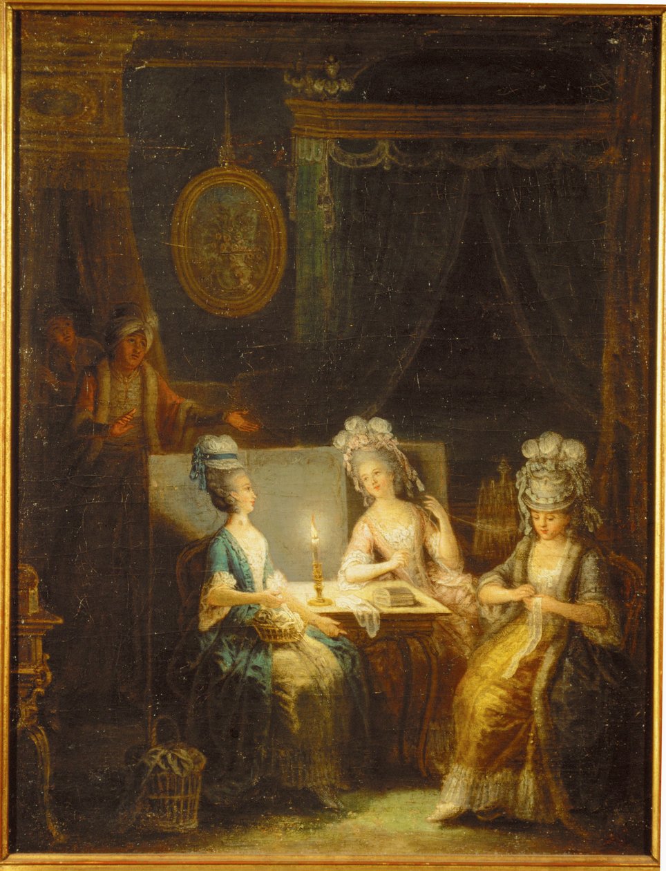 Zemir e Azor, ópera de André E ... (pintura sobre tela) de Antoine Francois Saint Aubert