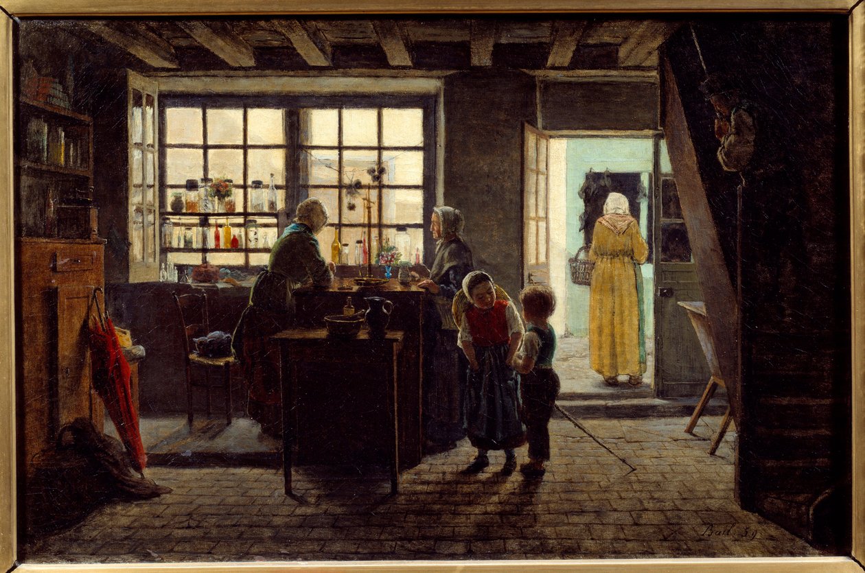 Pintura de interiores de Antoine Jean Bail (1830-1918) 1859 Lyon, Musee des Beaux Arts de Antoine Jean Bail