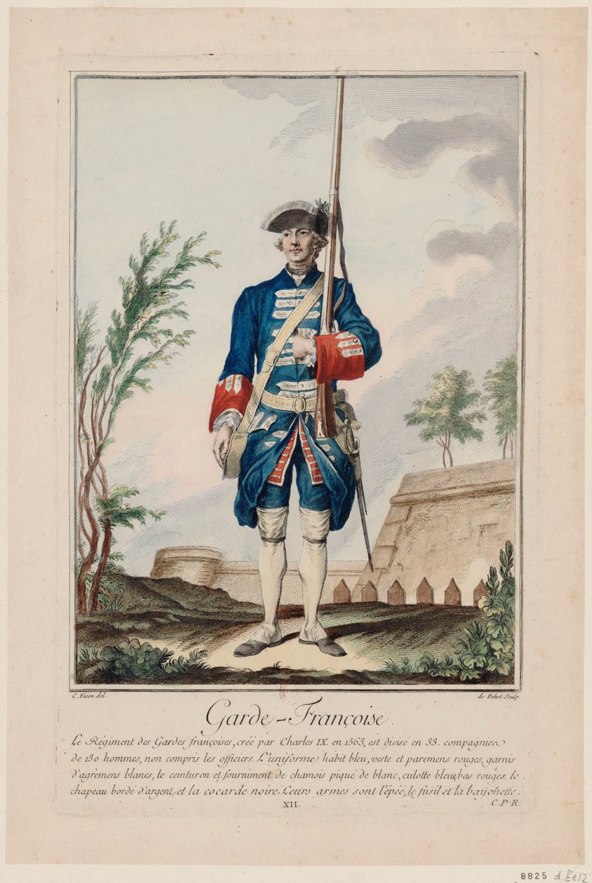 Guardas Franceses Os Guardas Franceses, 1756. de Antoine Jean De Fehrt
