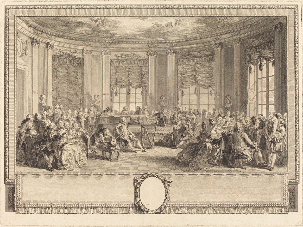 O concerto de Antoine Jean Duclos after Augustin de Saint Aubin