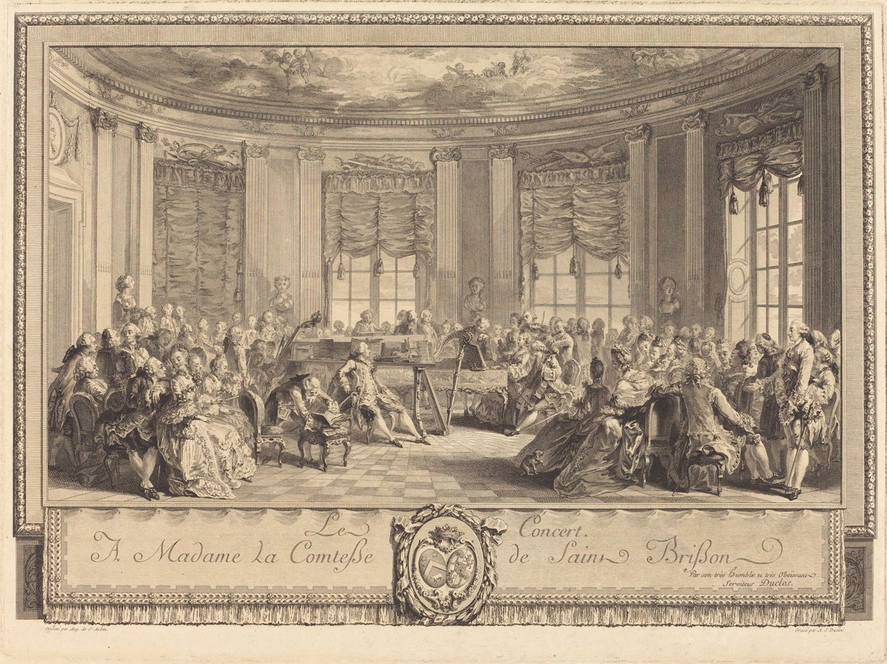 O concerto de Antoine Jean Duclos after Augustin de Saint Aubin