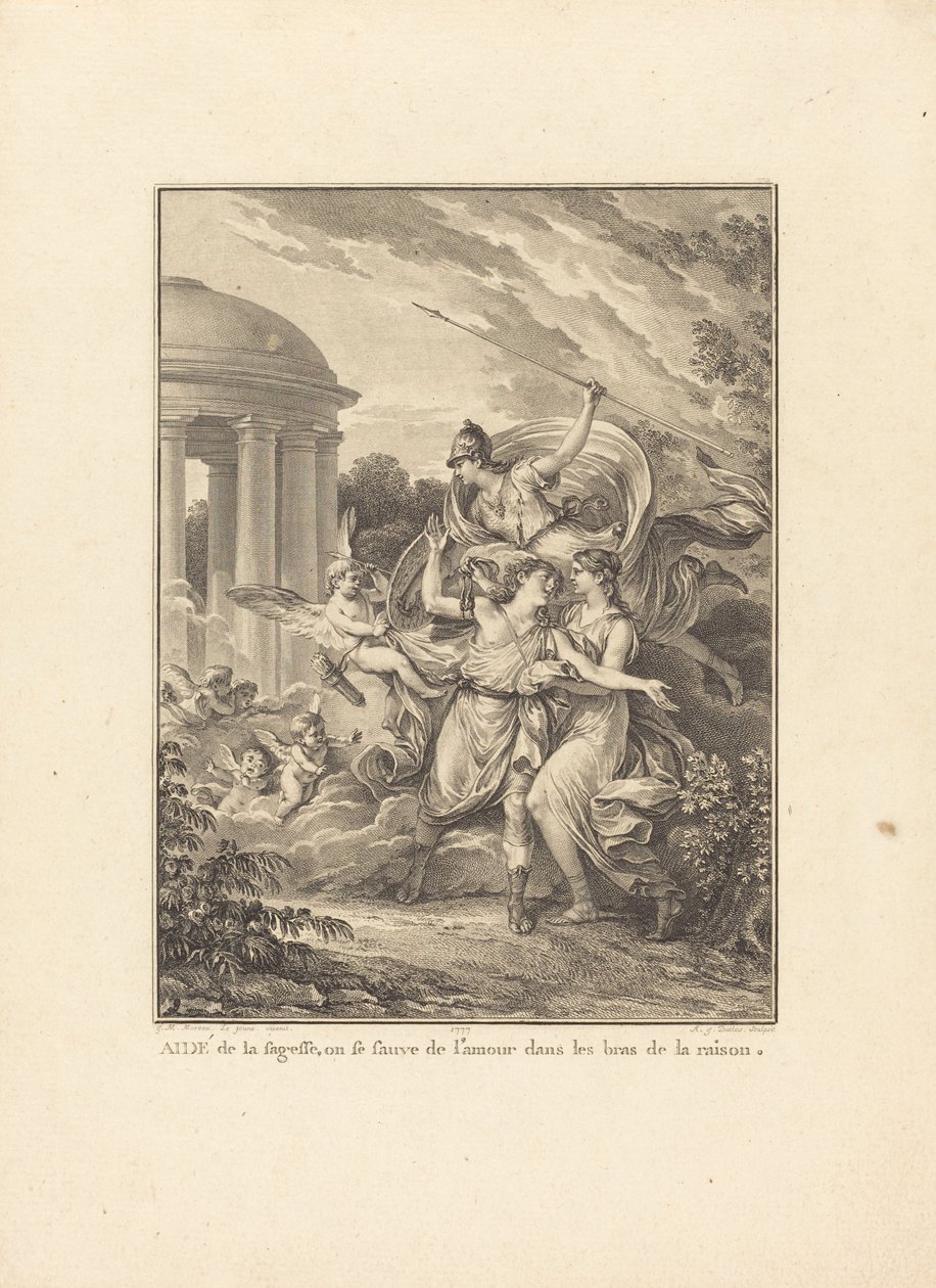 Frontispiece: Aidé de la sagesse, on se sauve de l