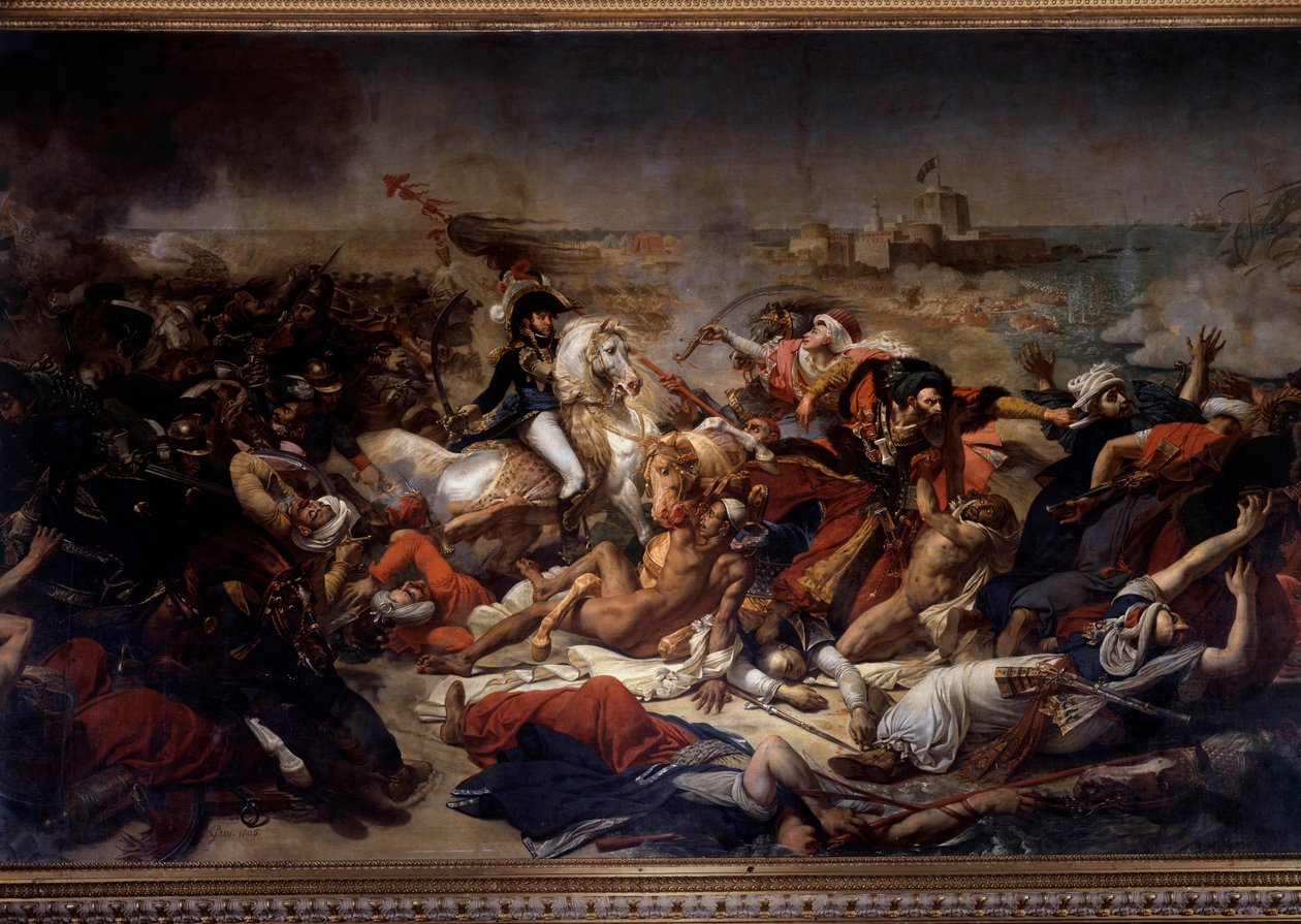Campanha (Expedição) do Egito (1798-1801): Joachim Murat (1767-1815) durante a Batalha de Aboukir, em 25 de julho de Antoine Jean Gros
