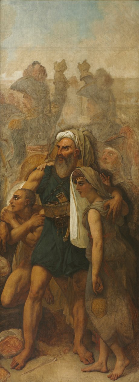Família Egípcia (Esboço para "A Batalha das Pirâmides") de Antoine Jean Gros