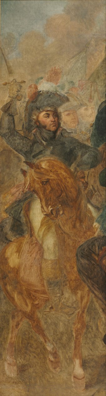 General Jean-Baptiste Kléber e Esboços da Família Egípcia para A Batalha das Pirâmides, c. 18 de Antoine Jean Gros