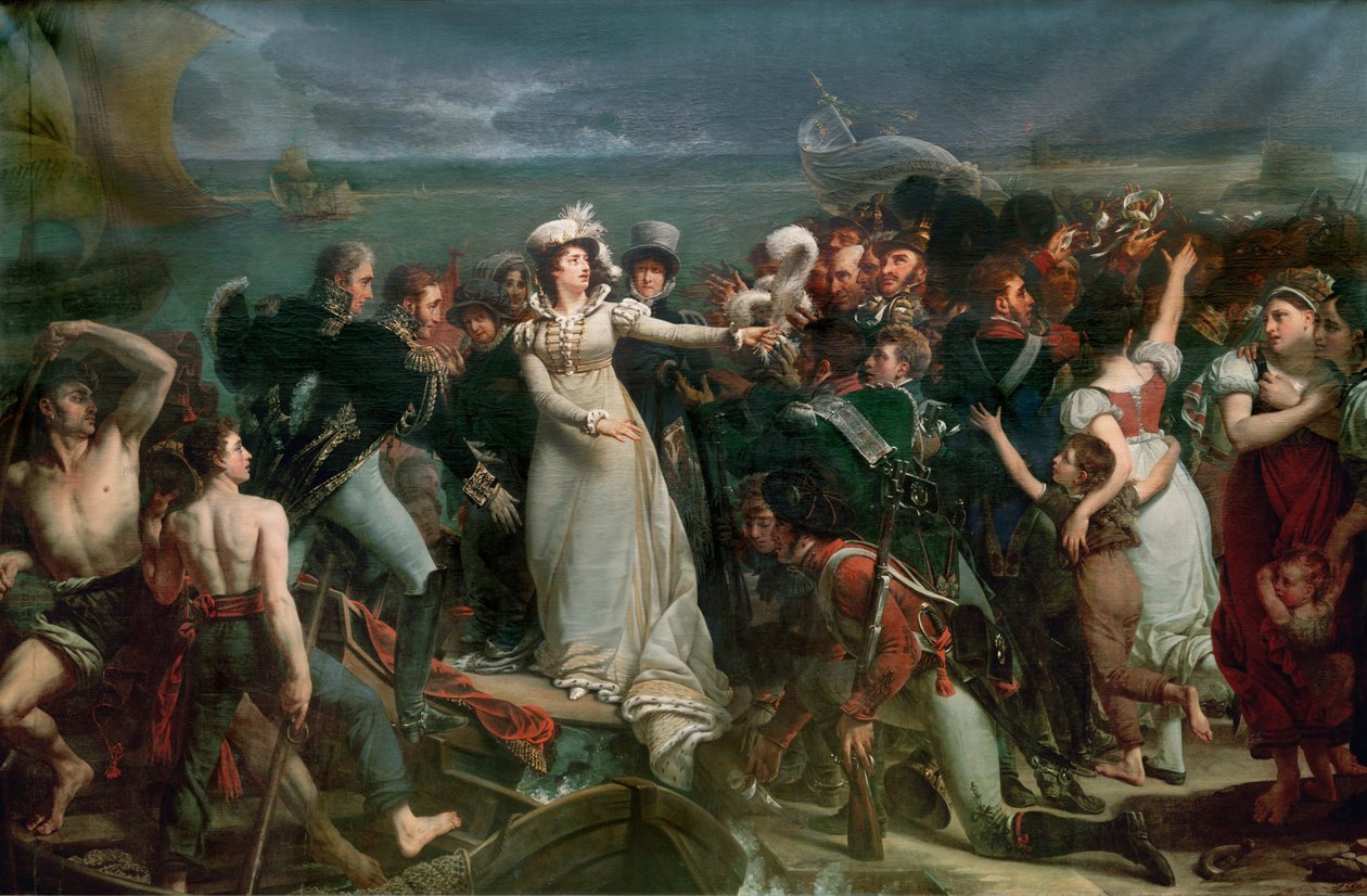 Marie Therese, duquesa de Angouleme ... (óleo sobre tela) de Antoine Jean Gros