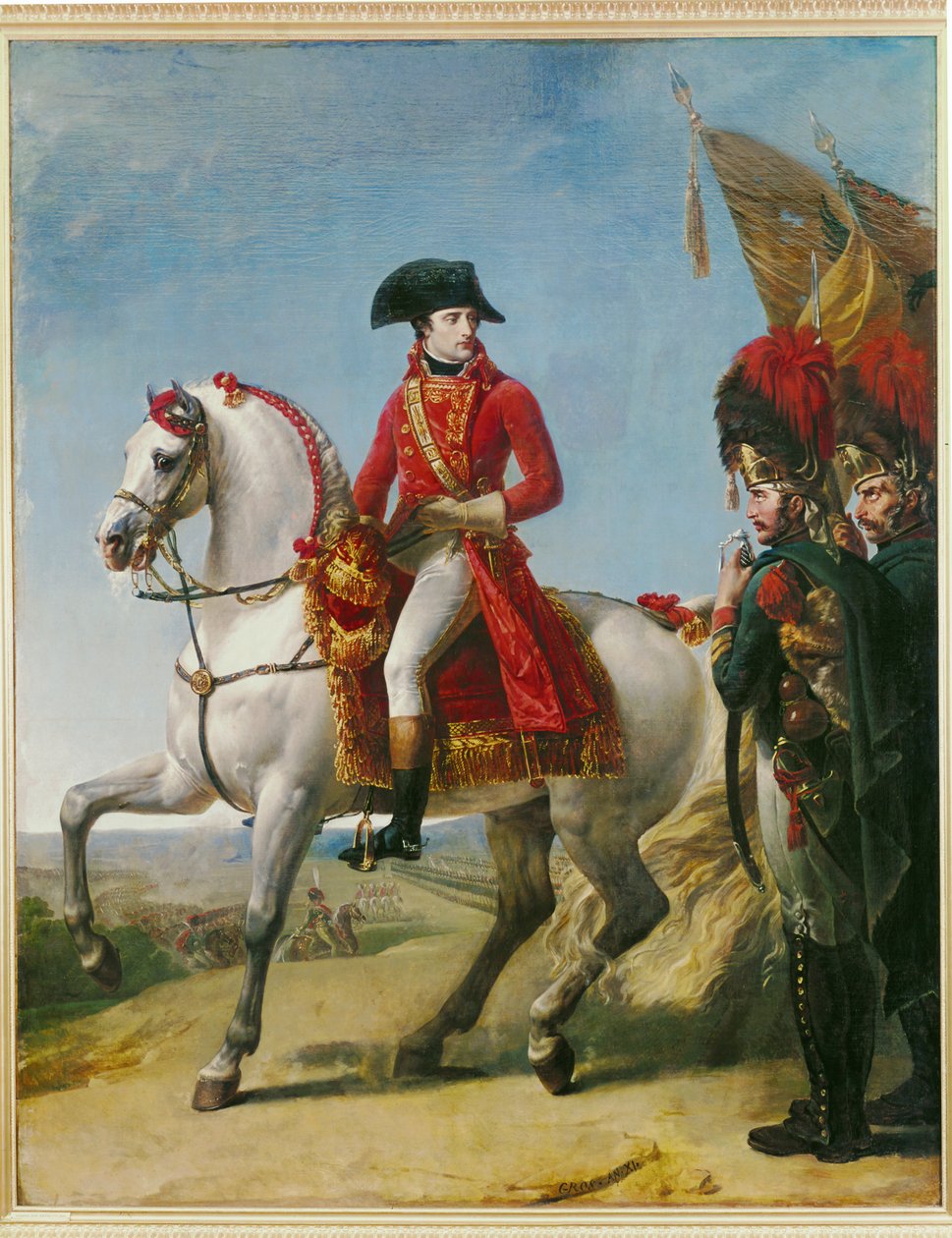 Napoleão Bonaparte, Primeiro Cônsul, após a Batalha de Marengo ... de Antoine Jean Gros
