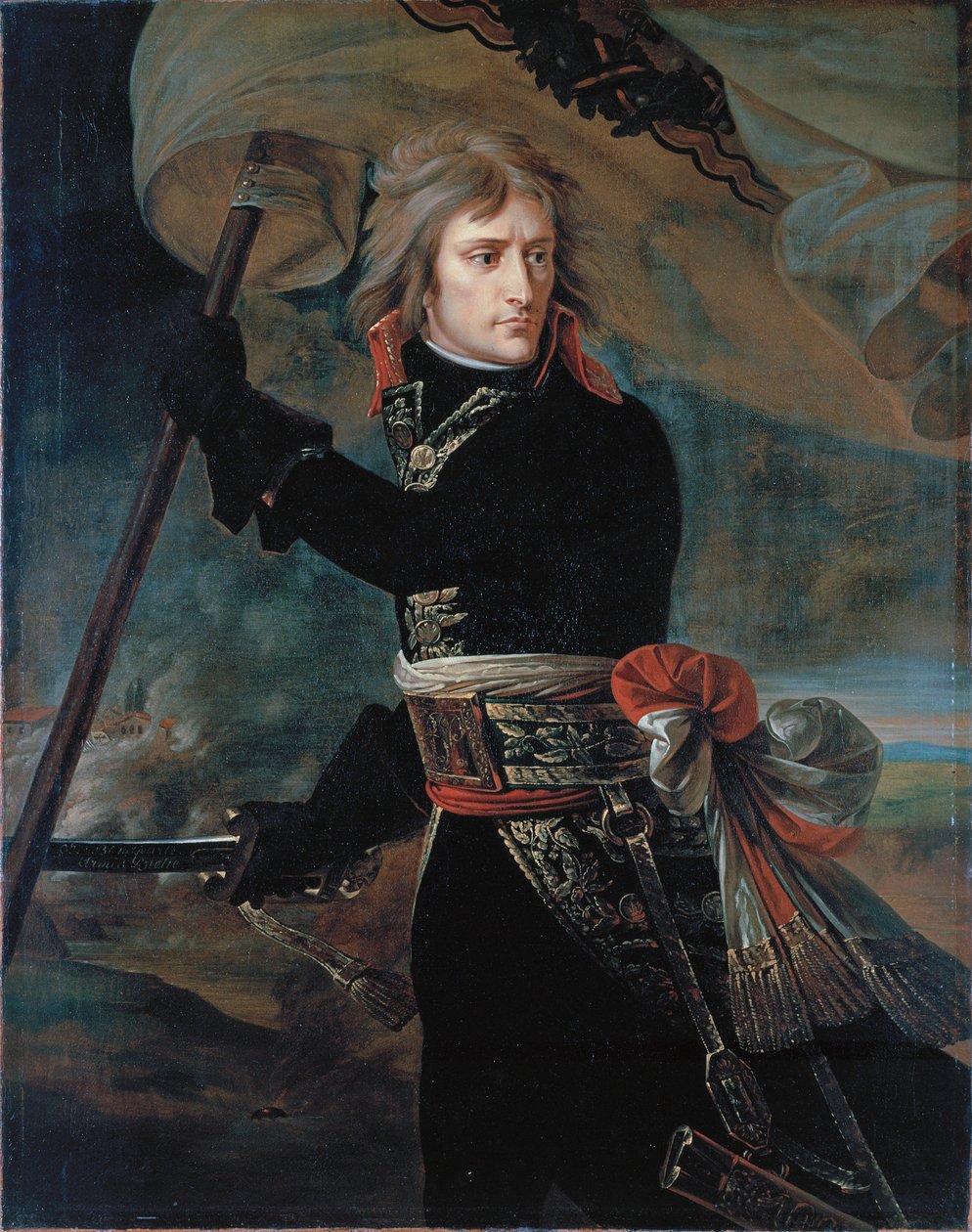 Napoleão Bonaparte na ponte de Arcole de Antoine Jean Gros