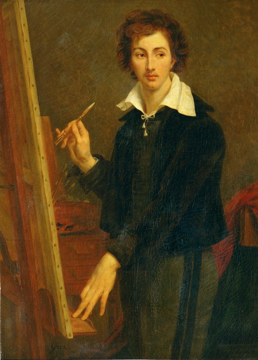 Retrato do conde Alcide e la Rivalliere, aluno de Gros ... de Antoine Jean Gros