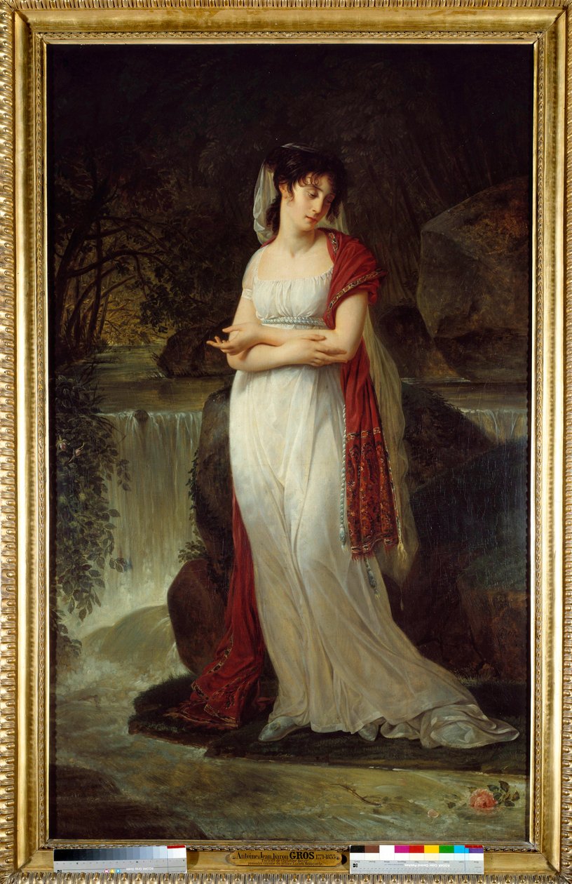 Retrato póstumo de Christine Boyer (1776-1800) Primeira Mulher de Lucien Bonaparte Pintura de Antoine Jean Gros (1771-1835) Sol do século XIX. 2,14x1,34 m. de Antoine Jean Gros