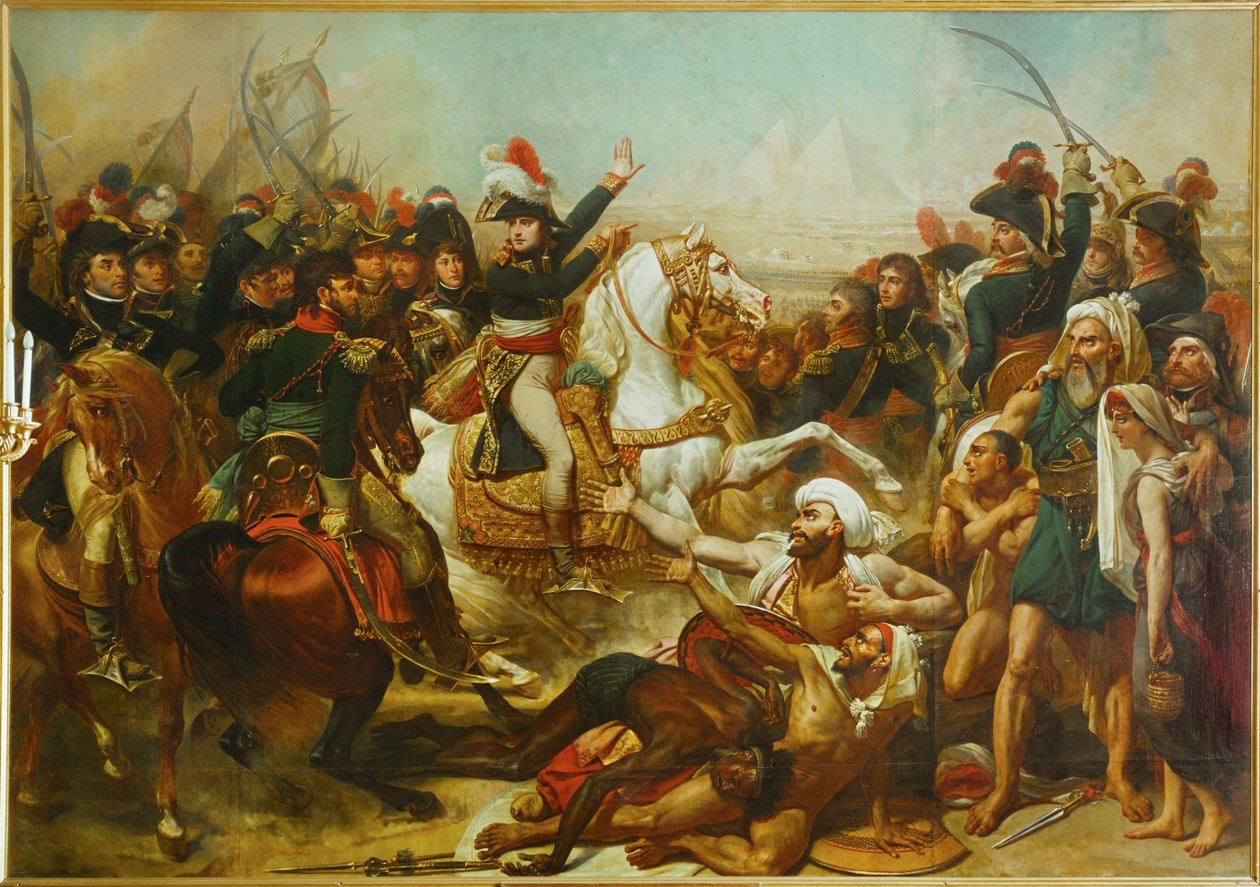 A batalha das pirâmides ... de Antoine Jean Gros