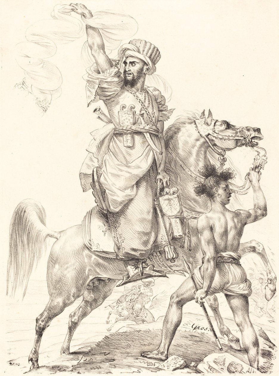 O chefe dos mamelucos a cavalo de Antoine Jean Gros