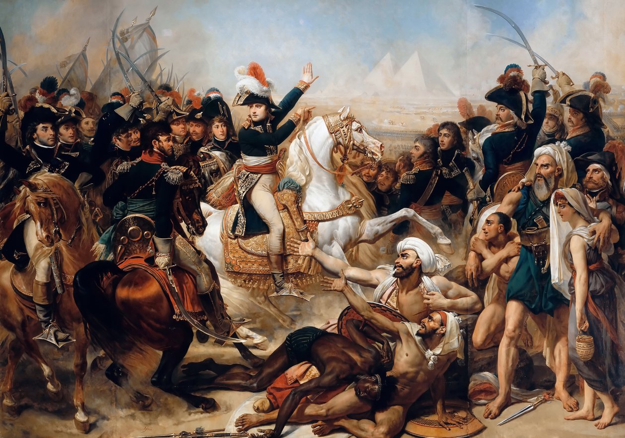 Bonaparte na Batalha das Pirâmides em 21 de julho de 1798 de Antoine Jean Gros Baron