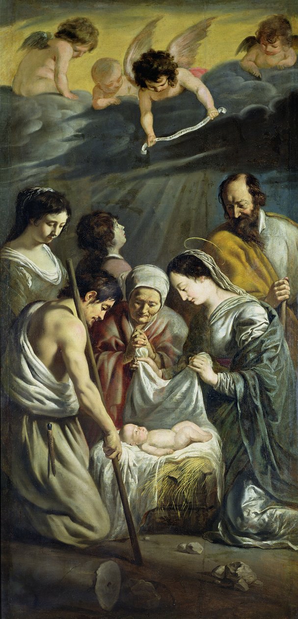 A adoração dos pastores, c.1630-32 de Antoine Le Nain