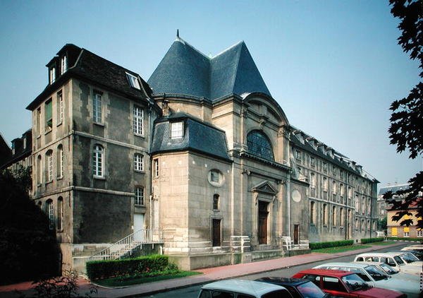 Vista exterior da capela do Hopital Port-Royal, 1646 de Antoine Le Pautre
