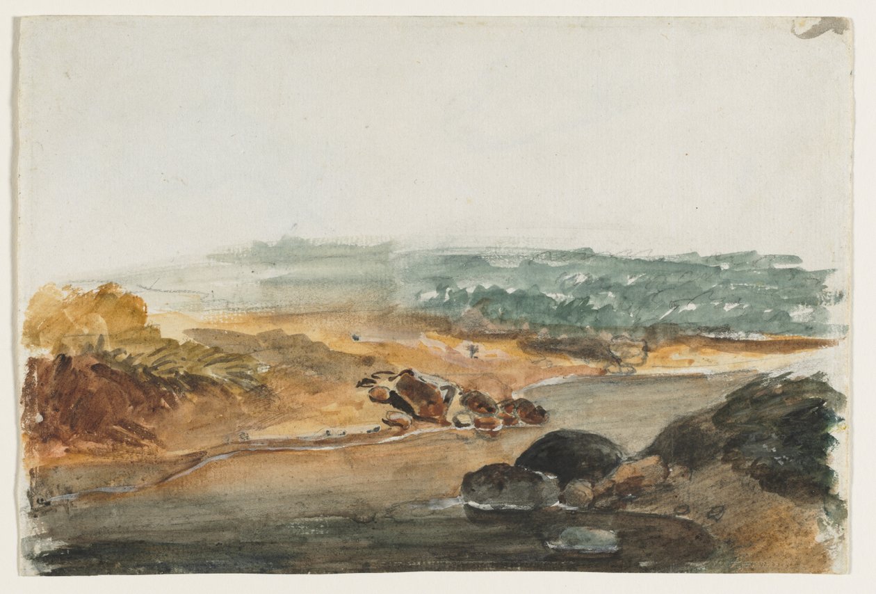 Paisagem reto. de Antoine Louis Barye