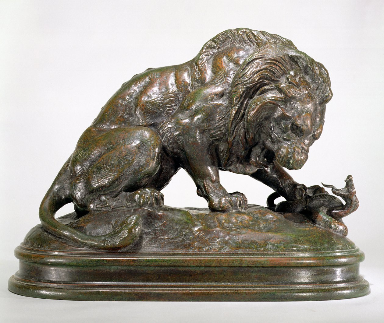 Leão e Serpente de Antoine Louis Barye