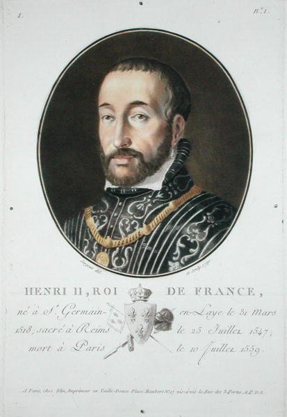 Henrique II (1519-59) Rei da França de Antoine Louis Francois Sergent Marceau