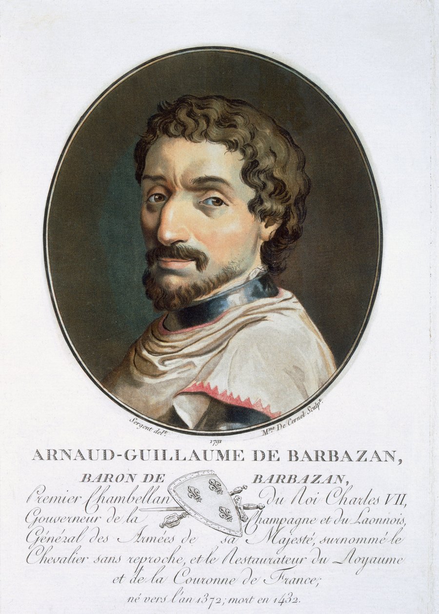Arnaud-Guillaume, Baron Barbazan, de &39;Retratos de grandes homens, mulheres ilustres e temas memoráveis da França, sérios e impressos em cores&39;, publicado por Pierre Blin, 1786-92, Paris (colo de Antoine Louis Francois Sergent Marceau